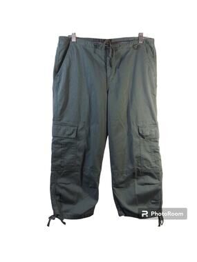 Momento Green Cargo Capri Pants Gorpcore Outdoor Size 12